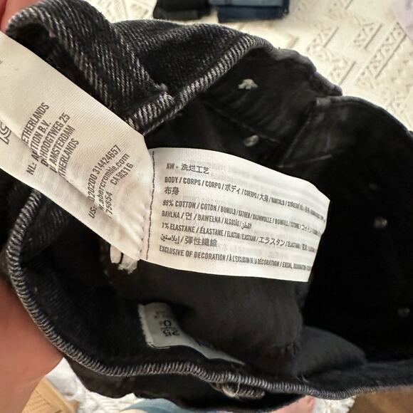 Abercrombie & Fitch The Ankle Straight Ultra High Rise Jeans Black - Picture 10 of 11